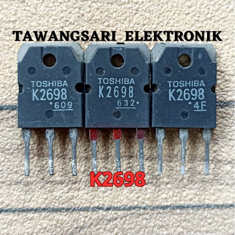 fet k2698 mosfet k2698 original tr mosfet k 2698 18A 500V Bekas Cabutan