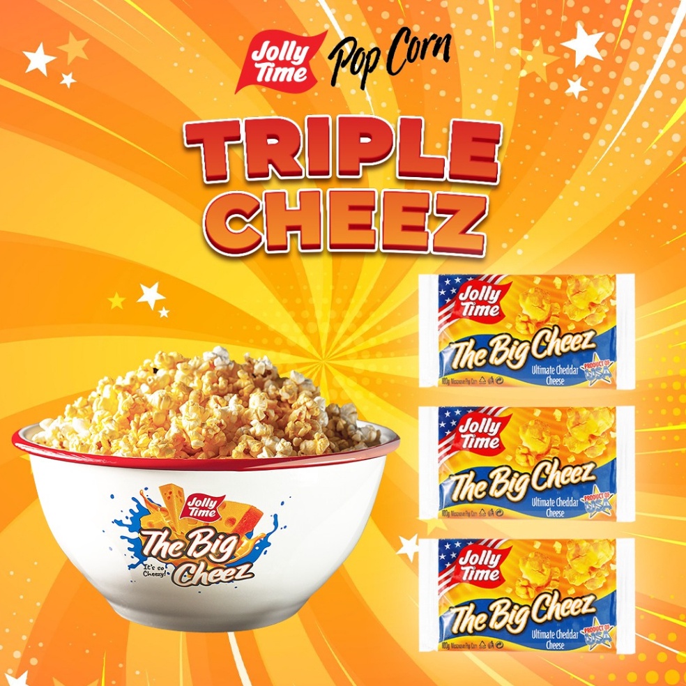

[WQF77] Jolly Time - Paket Triple Cheez (3TBC) - Mircowave Popcorn -Live 69