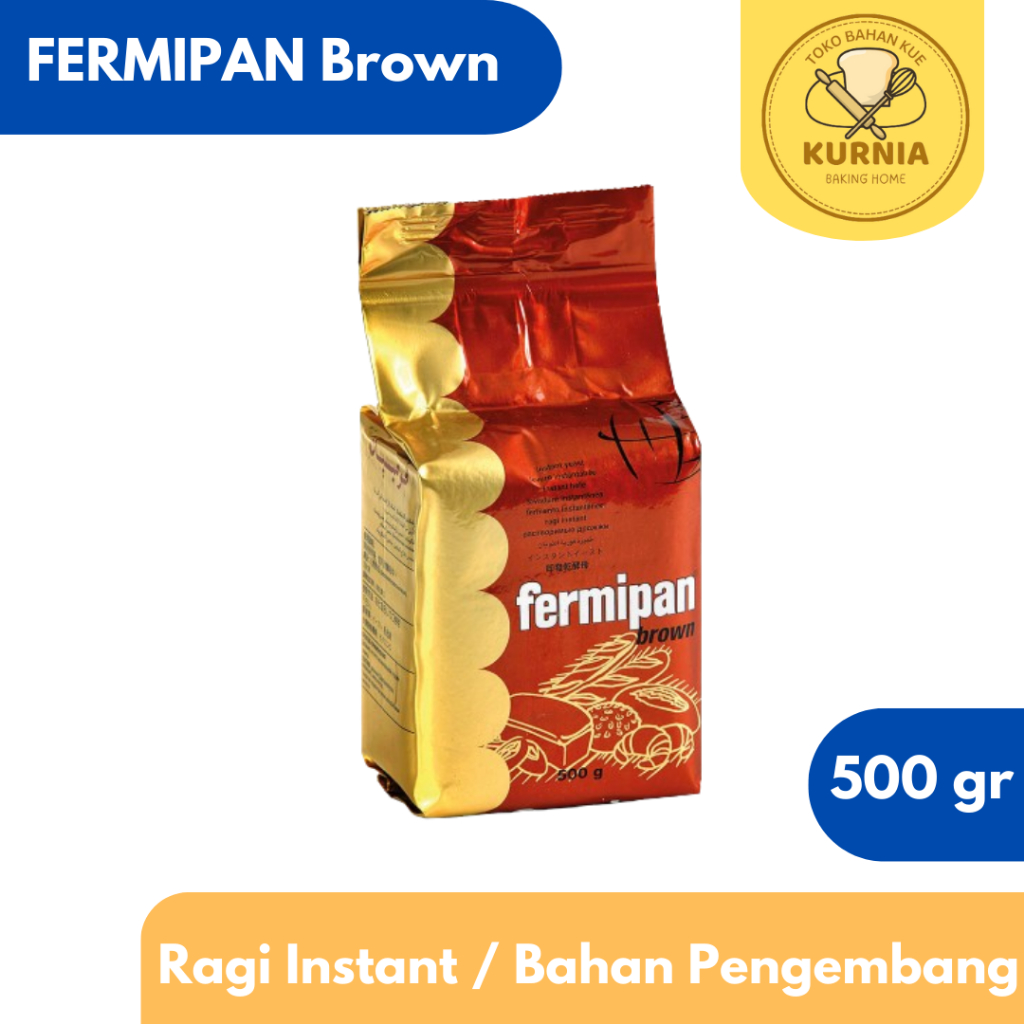 

FERMIPAN BROWN RAGI INSTANT | BAHAN PENGEMBANG KUE KEMASAN 500gr