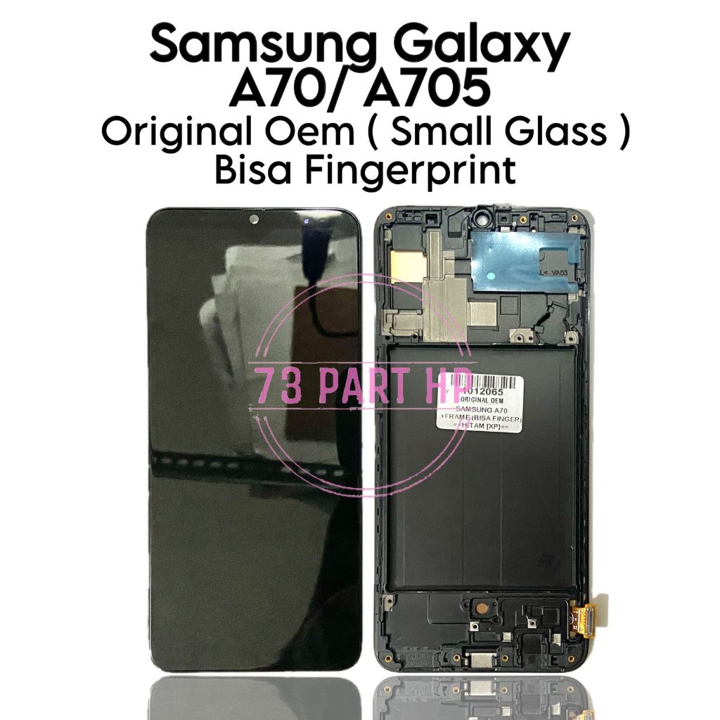 ORIGINAL OEM SMALL GLASS - LCD Touchscreen Fullset + Frame Samsung Galaxy A70 / A705 / SM-A705F / SM