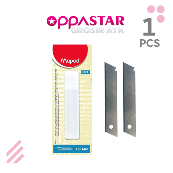 

Isi Ulang Cutter Maped 18 mm Blade Maped Original Isi 10 Pc /Blister