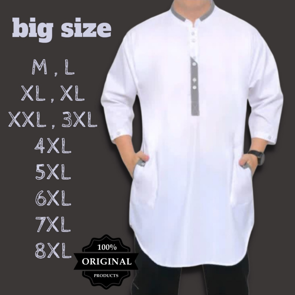 BAJU KOKO LENGAN 3/4 UKURAN LENGKAP DARI s-12xl MUAT BB 135KG#KOKO BESAR#KOKO MURAH#KOKO PRIA DEWASA