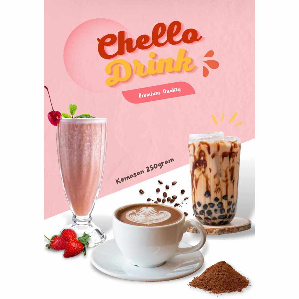 

Serbuk Minuman Kemasan 250 Gram Chello Drink Powder Mix Gula