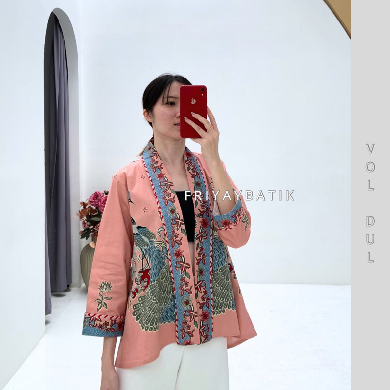 Lessa Outer Batik / Baju Atasan Batik Wanita Lengam 7/8