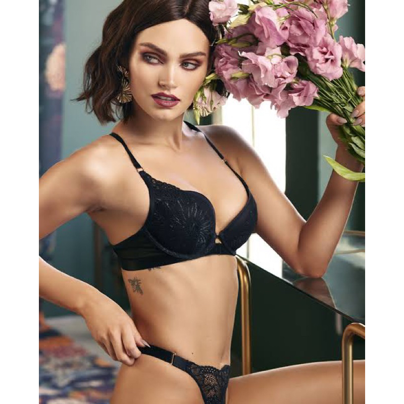 La senza smoulder black beyond sexy push up bra