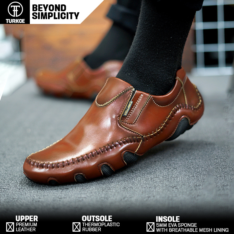 TKC x LIBERAL - Pantofel Pria Kulit Formal Sepatu Laki Laki Dewasa