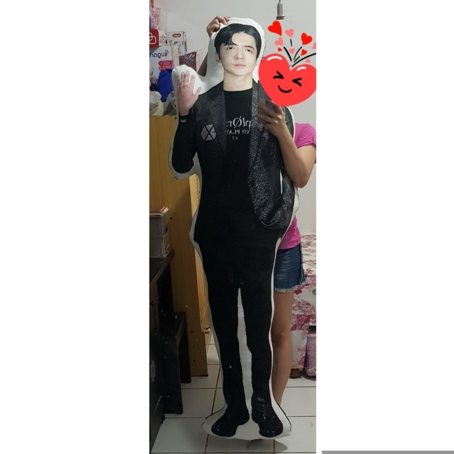 Bantal Guling Custom Foto Jumbo BTS/IDOL/Foto Bebas