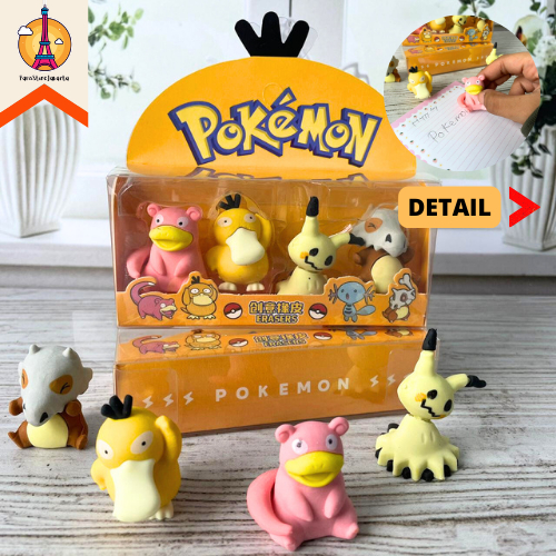 

Penghapus Miniatur Pokemon Mewah 1 Box 4 Pcs Free Box ER-1056 Stationery For School Alat Tulis Kantor Sekolah