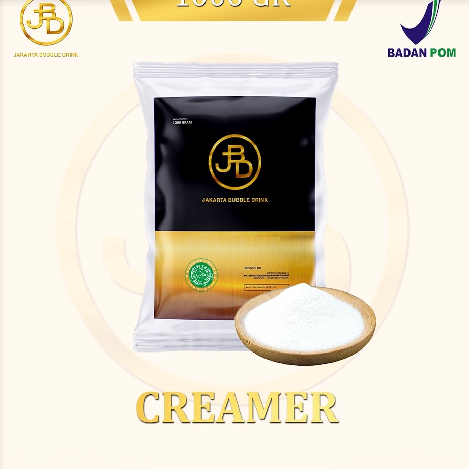 

Kode UXV986 CREAMER 1 KG NON DIARY/ CREAMER BUBUK MINUMAN/ CREAMER POWDER/ JAKARTA BUBBLE DRINK/ HALAL