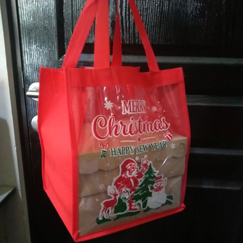 tas natal mika kombinasi 22x22 READY STOCK