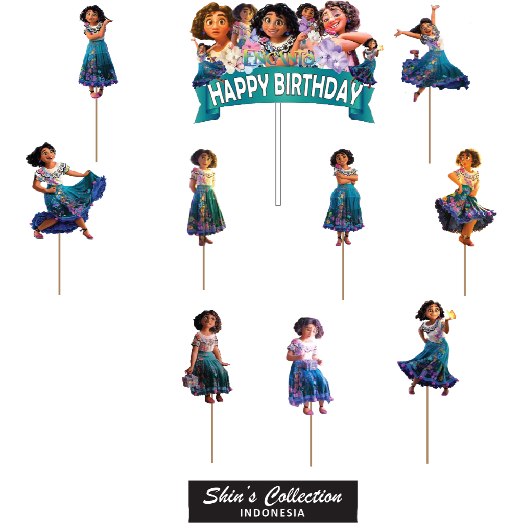 Cake topper Mirabel solo Encanto disney isi 10 pcs