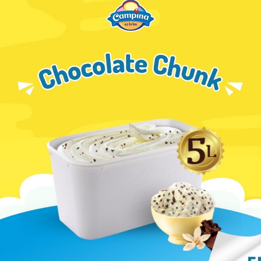 

modelTipe ZWR225 Ice Cream Campina 5 Liter Chocochunk - Es Krim