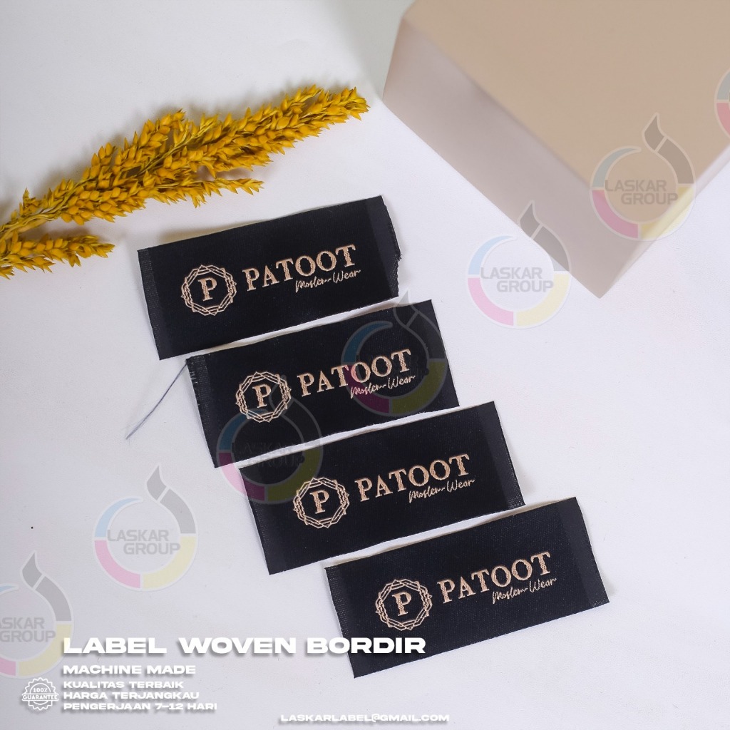 

label Woven 1.5x6cm / label woven / woven damask / woven rajut / woven bordir