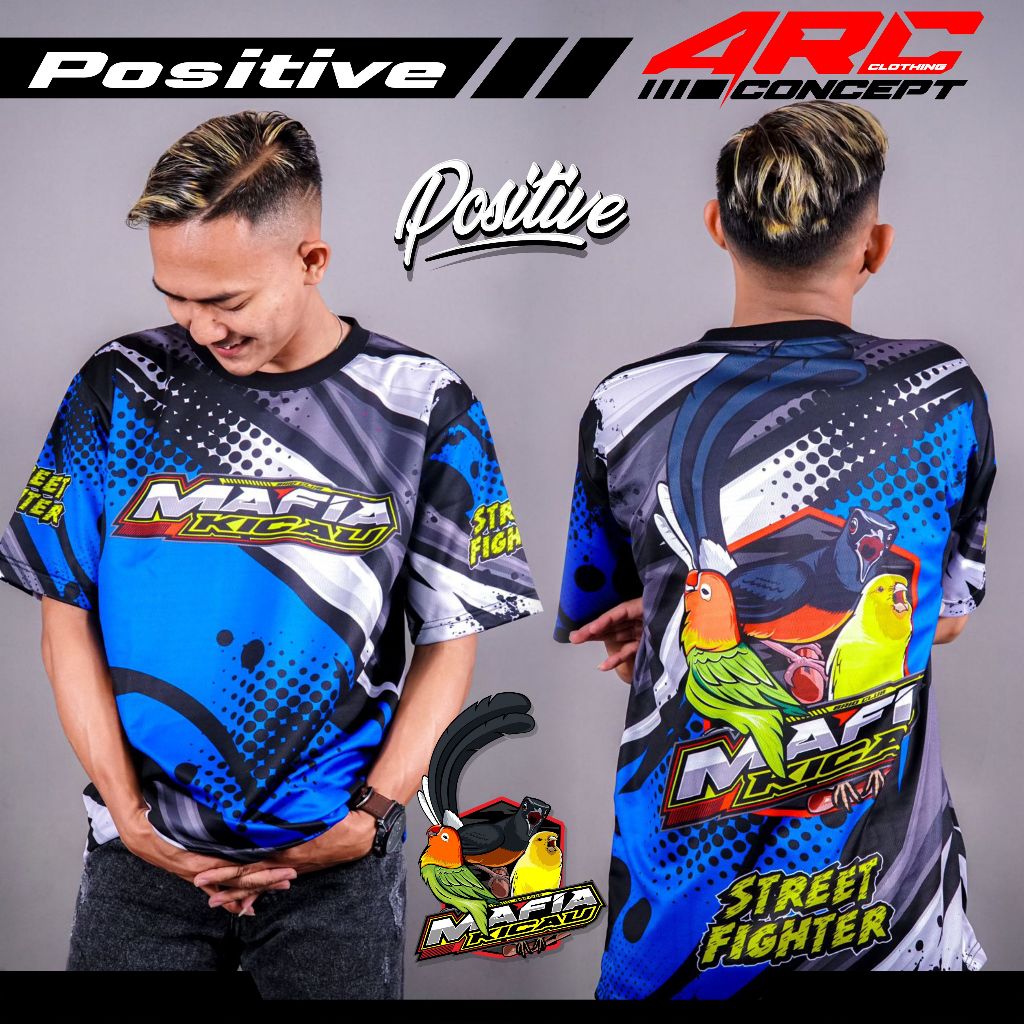 Kaos Jersey Mafia Kicau Mania Lovebird Street Fighter