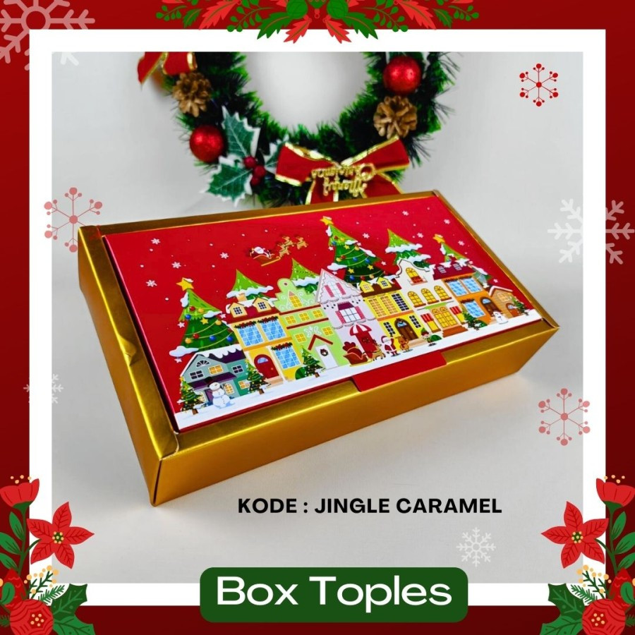 

Box Cake Packing Merry Christmas Dus Toples 250gr Natal Kotak Kado Kue Xmas Ukuran 14 x 26 cm T 5cm