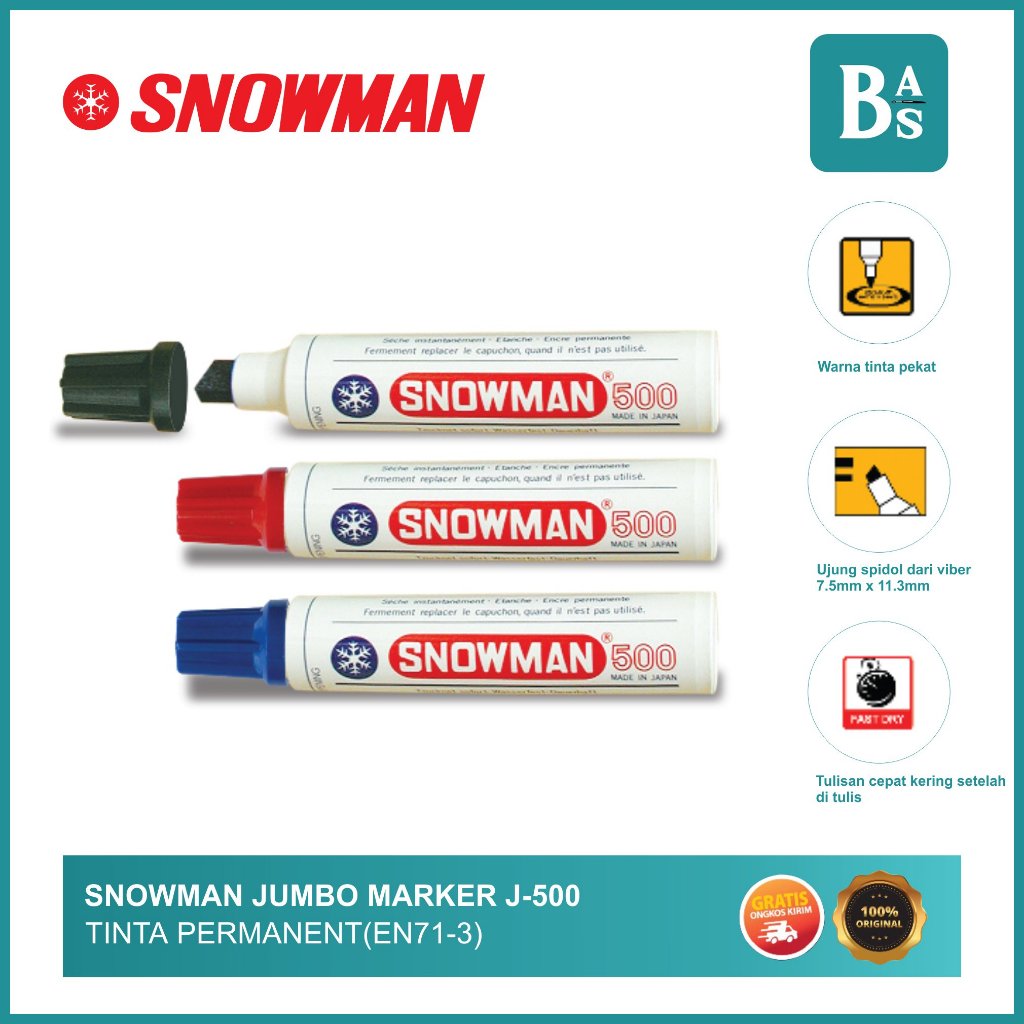 

Snowman Marker Jumbo 500