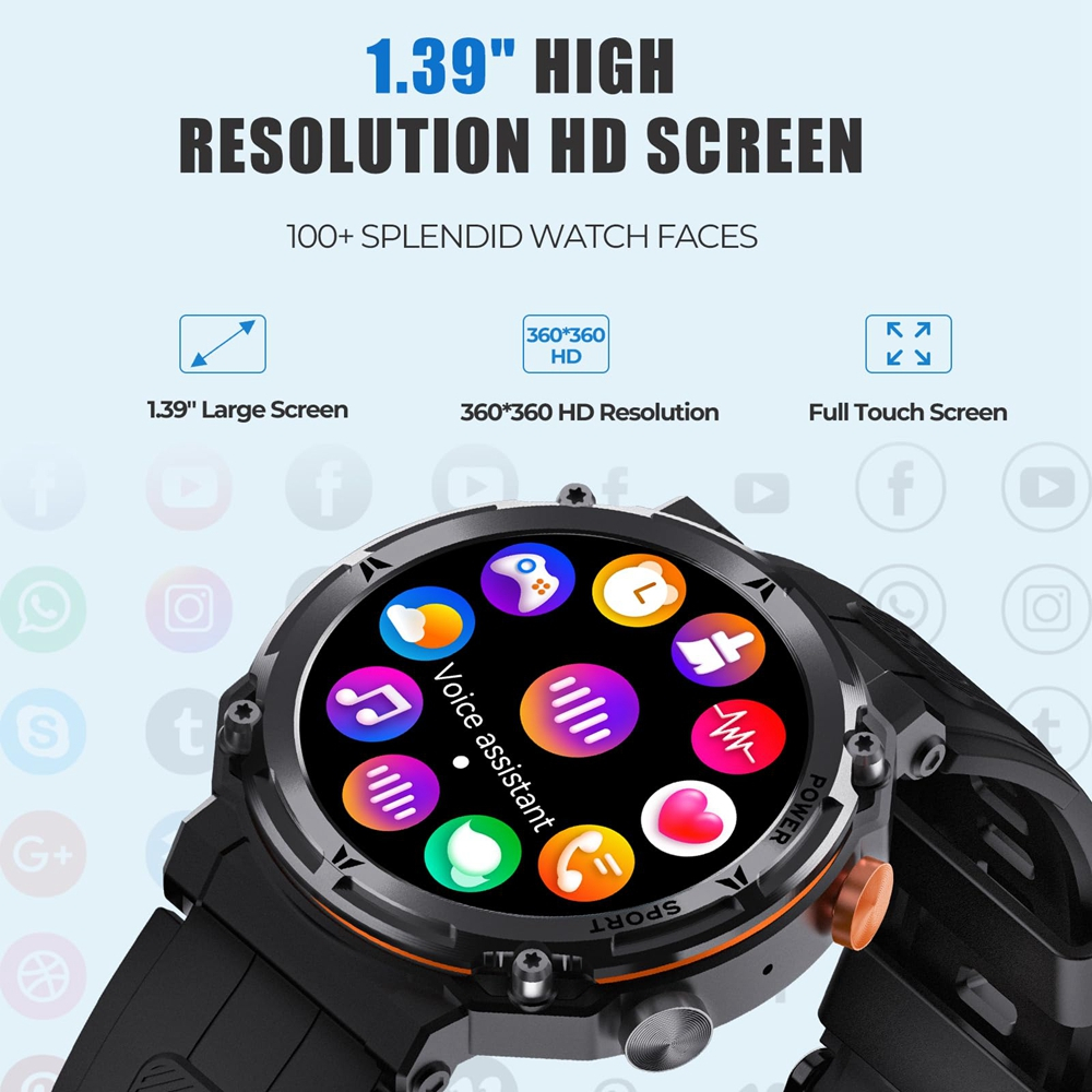 Skmei jam tangan smartwatch pria original 100 jam outdoor anti air 1atm for android ios