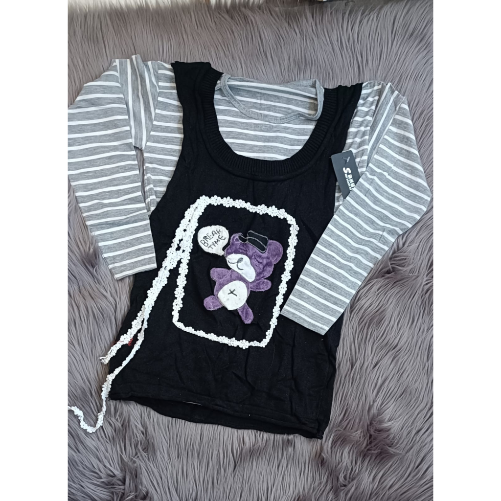 VEST RAJUT BEAR+INNER