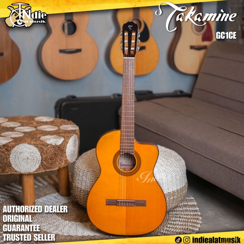 Gitar Akustik Klasik Nylon TAKAMINE GC1CE NAT