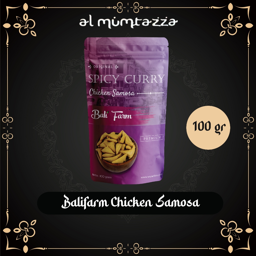 

Al mutazza X Bali Farm Cemilan Premium Spicy Chicken Curry Samosa / Ras Udang /100gr