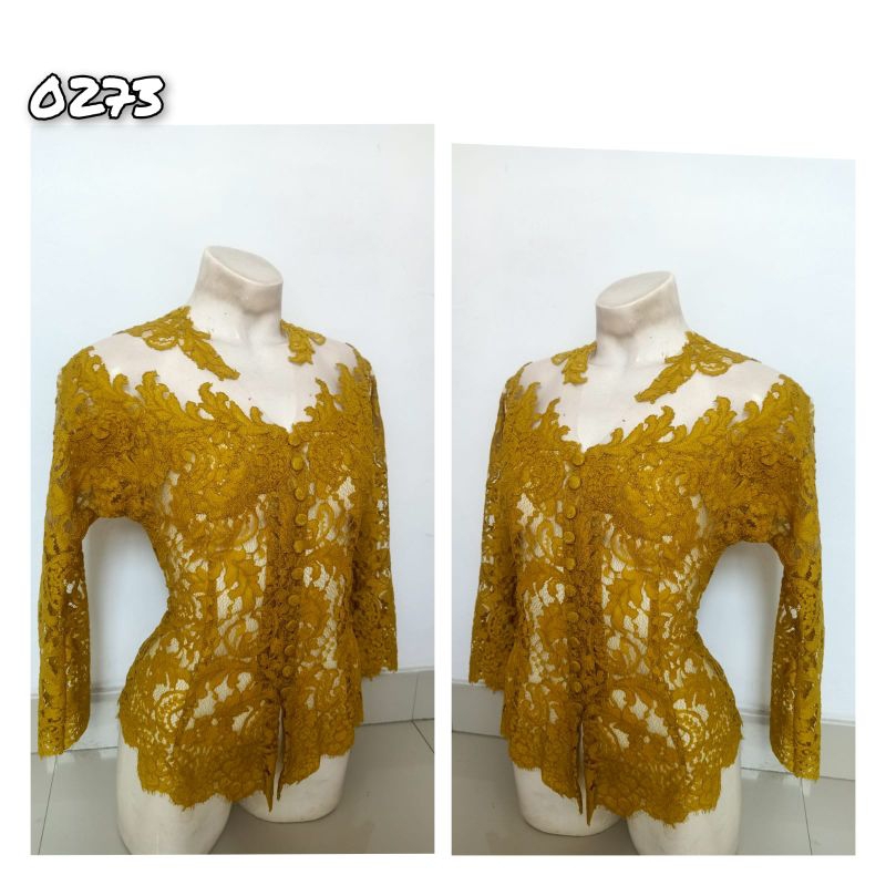 kebaya modif kuning sandat