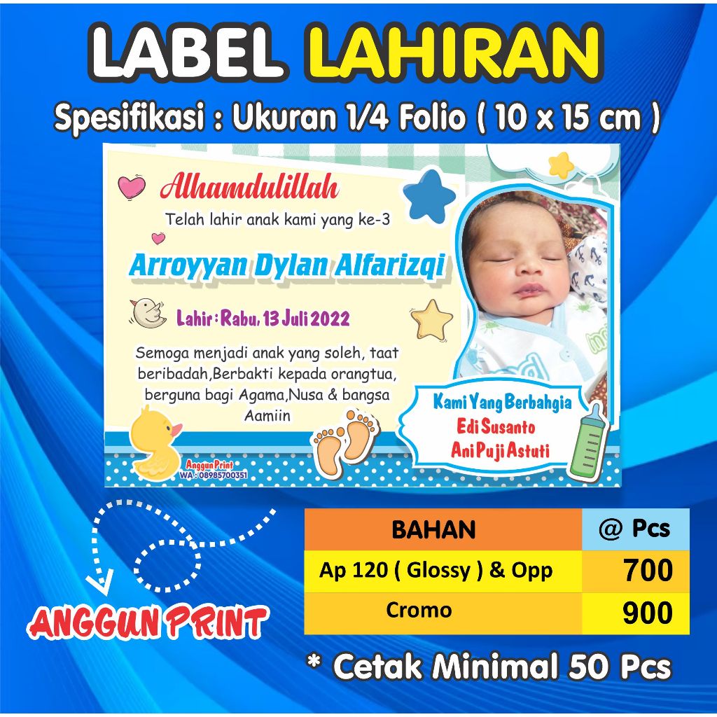 UNDANGAN BESEKAN  TEDAK SITEN / TEDHAK SITEN / UNDANGAN AQIQAh
