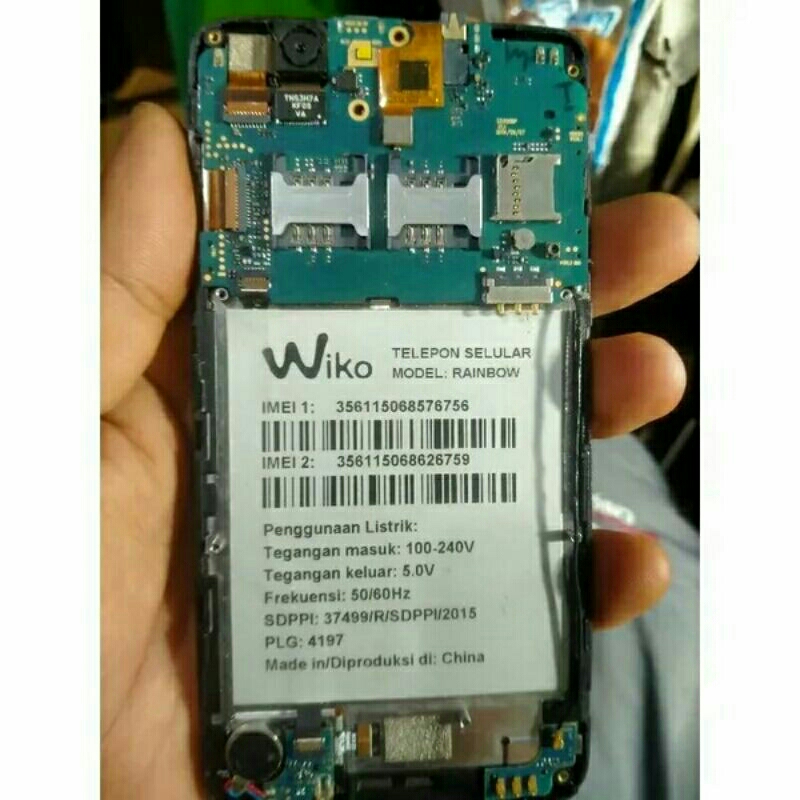 mesin hp Wiko rainbow normal