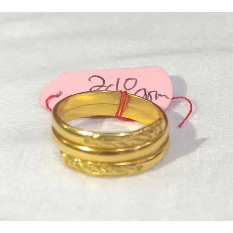 cincin lilit ular emas kadar 15%/4k berat 2.10gram