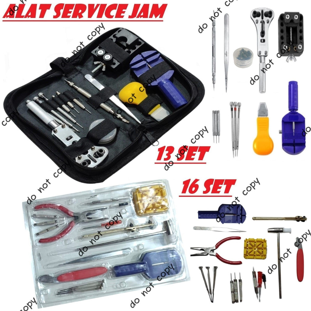 Set Alat Perbaikan Jam Tangan Lengkap Obeng Pembuka Servis