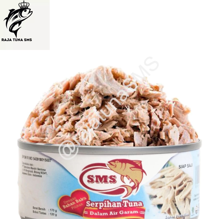 

Kode OYE933 Ikan Tuna Kaleng SMS - Serpihan Tuna Dalam Air Garam 170gr