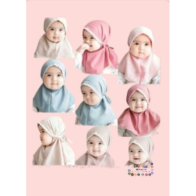 kerudung bergo renda / kerudung bayi / kerudung bergo anak