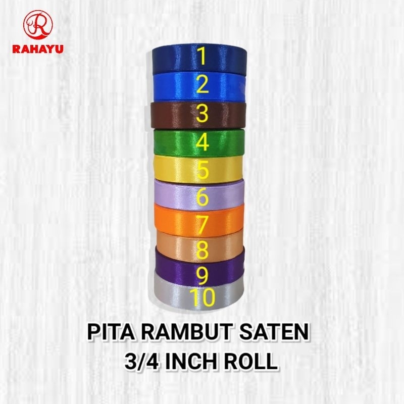 

PITA RAMBUT SATEN 3/4 INCH ROLL