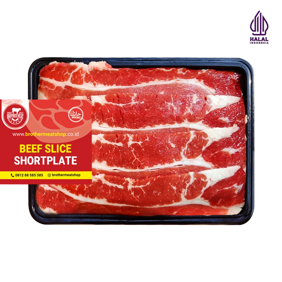 

TIPE RGM889 Beef Sliced Shortplate 500gr - Irisan Daging Perut Sapi, Halal