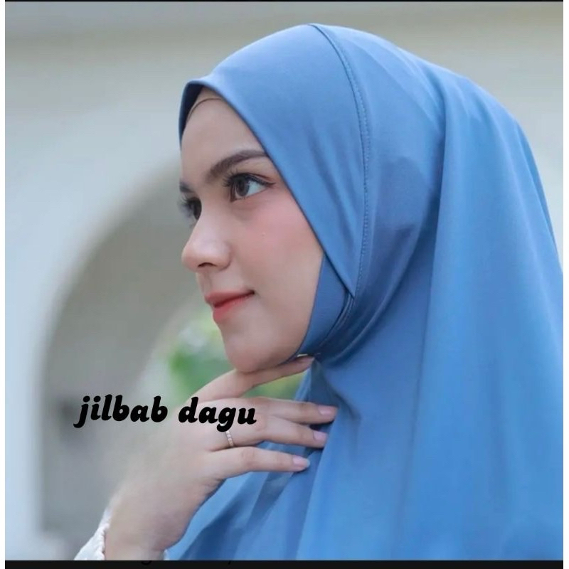 Hijab Instan Dagu Malaysia/Hijab Bergo Dagu Jersey [size M]