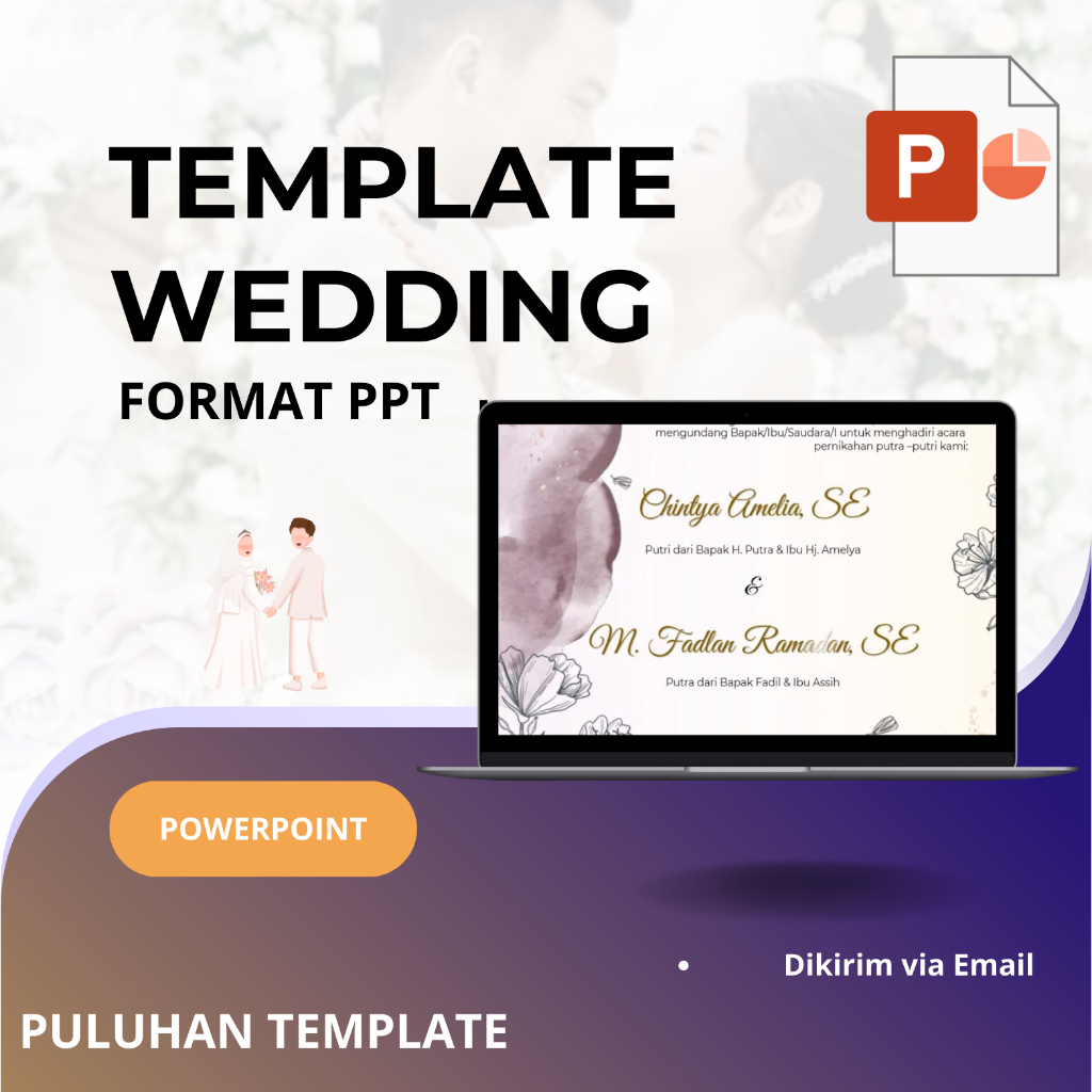 TEMPLATE VIDEO UNDANGAN PERNIKAHAN (PPT) [WEDDING INVITATION PPT]