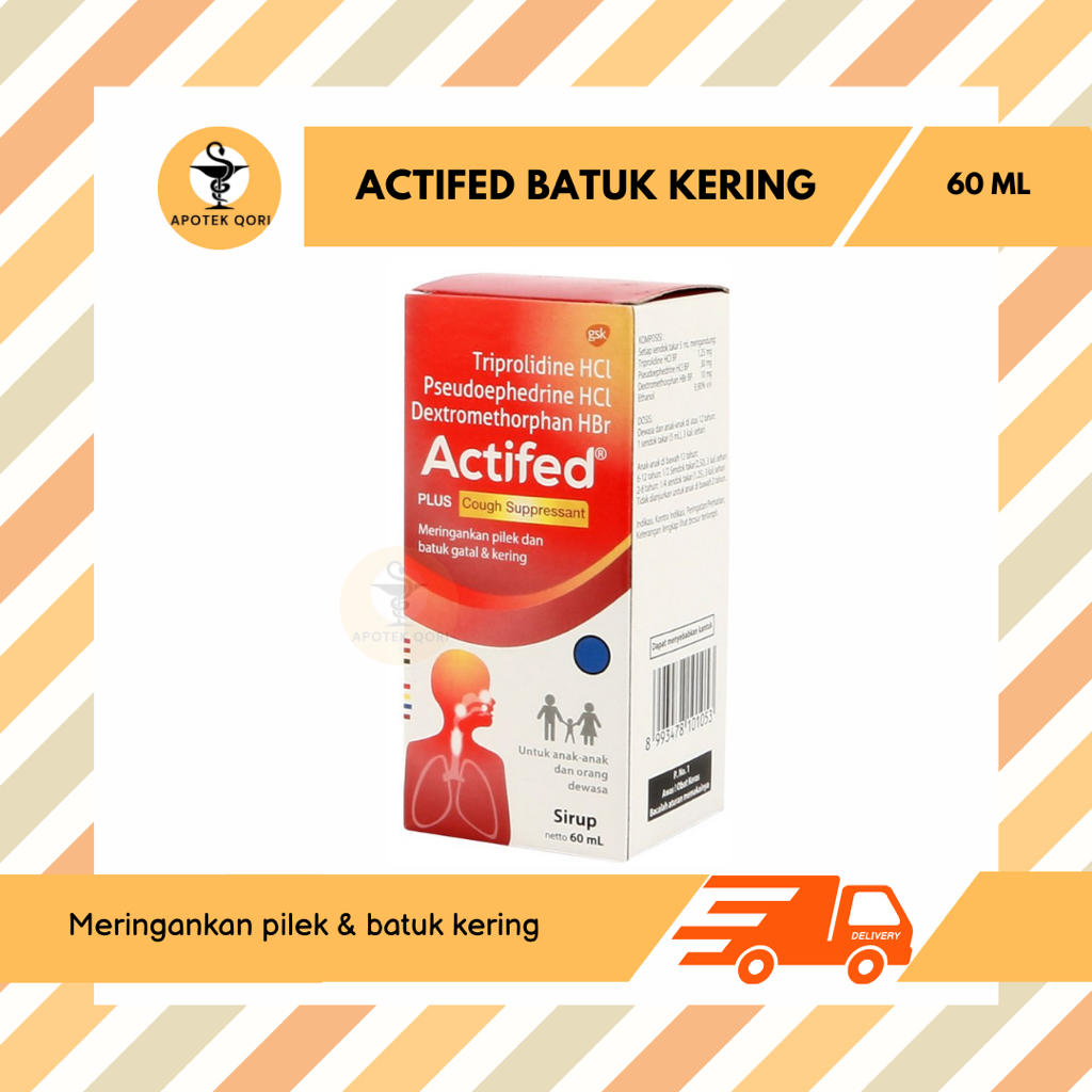 ACTIFED FLU BATUK KERING 60 ML/ACTIFED MERAH