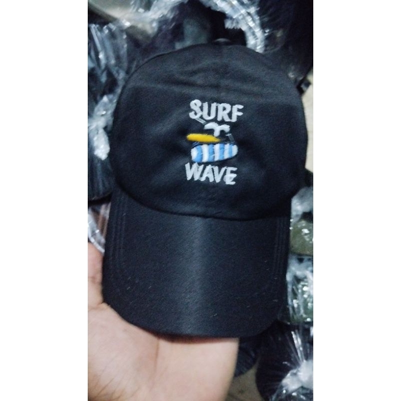 Topi Baesball Surf Wave belakang ring besi