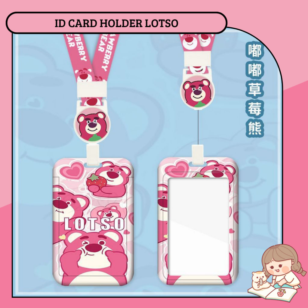 

Kartun Sanrio gantungan name tag ID Card Holder / Gantungan Kartu Nama / Tali ID Card / Tempat Kartu ID Card holder gantung leher