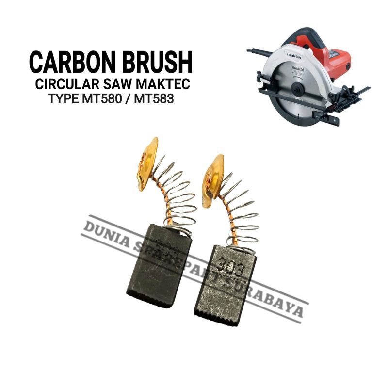 BROSTEL FOR MESIN CIRCULAR SAW MAKTEC MT580 / MT583 / CARBON BRUSH SPUL GERGAJI GRAJI POTONG MAKTEC 