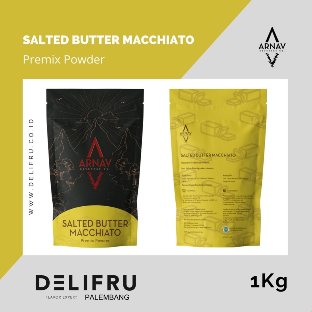 

Arnav Premix Powder Salted Butter Macchiato - Bubuk Premix Macchiato