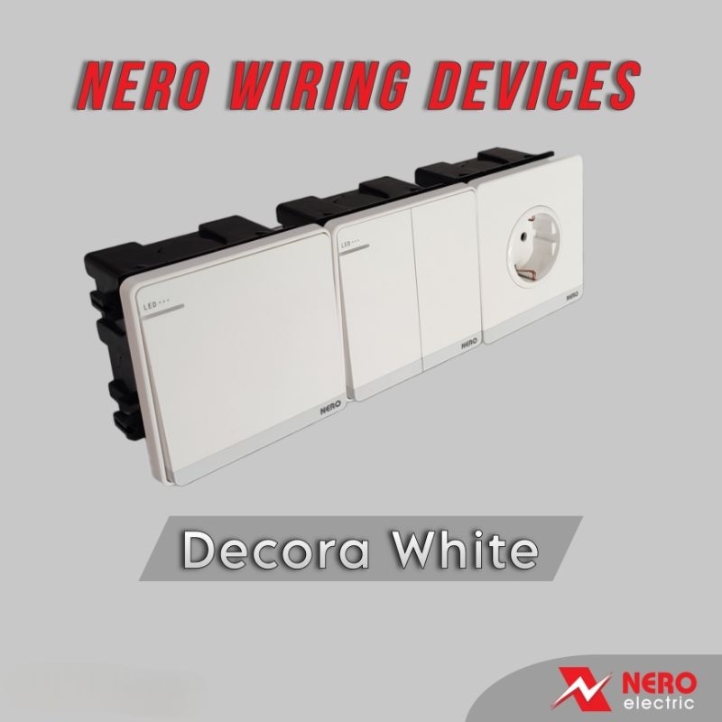 Nero Saklar Decora White