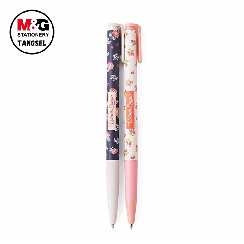 

M&G Pulpen Retractable Ball Pen Motif Bunga FLower