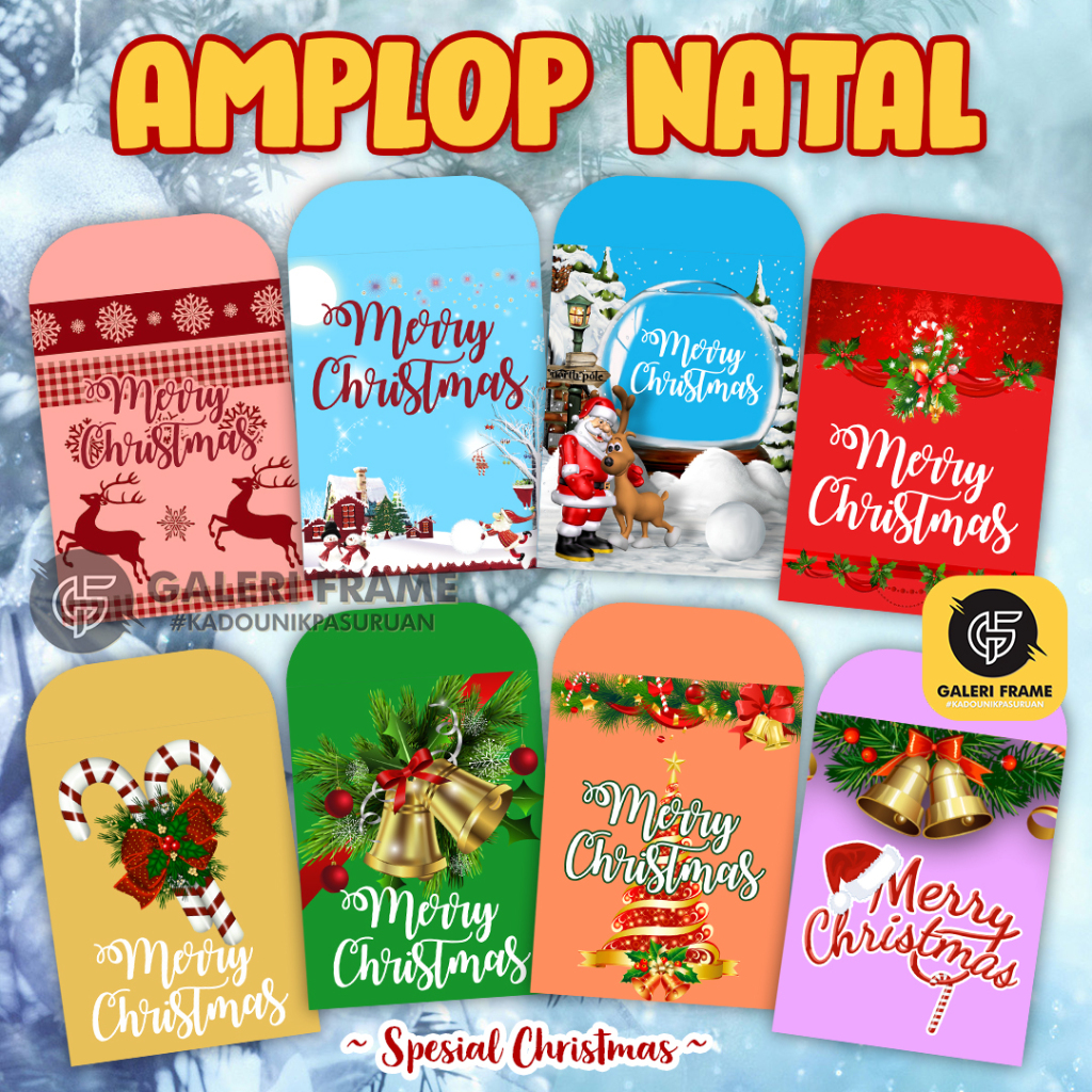

AMPLOP NATAL KARTUN LUCU BANYAK PILIHAN - ANGPAU SPESIAL NATAL DAN CHRISTMAS - AMPLOP & ANGPAU UKURAN SEDANG
