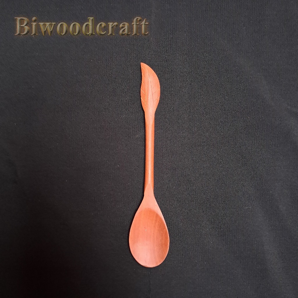 Biwood Sendok Madu Daun / Sendok kayu foodgrade / Sendok Serbaguna