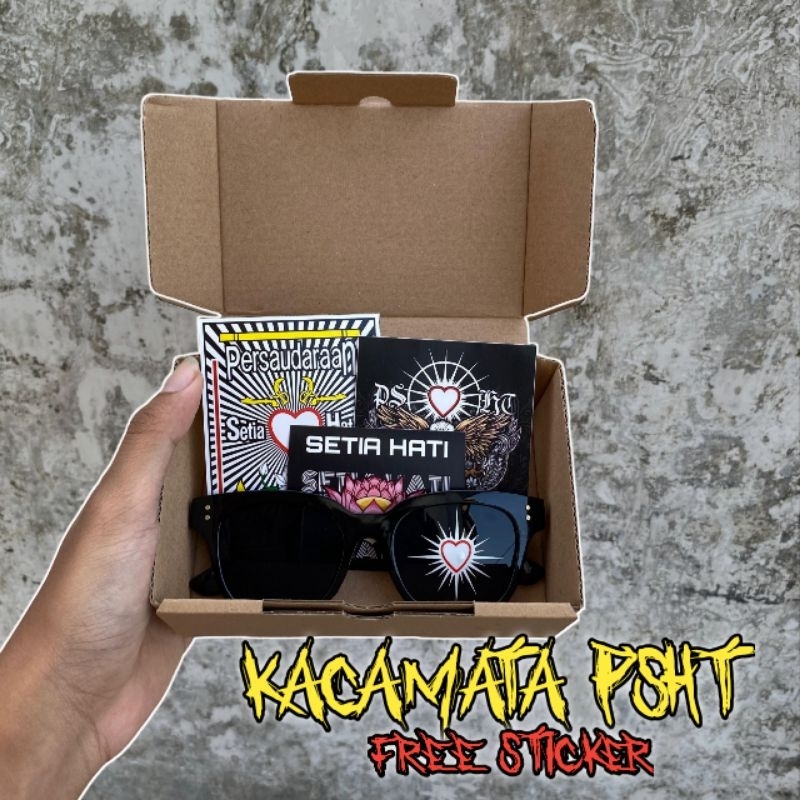 ( FREE STICKER ) ⁣Kacamata PSHT / Kacamata hati bersinar SH terate