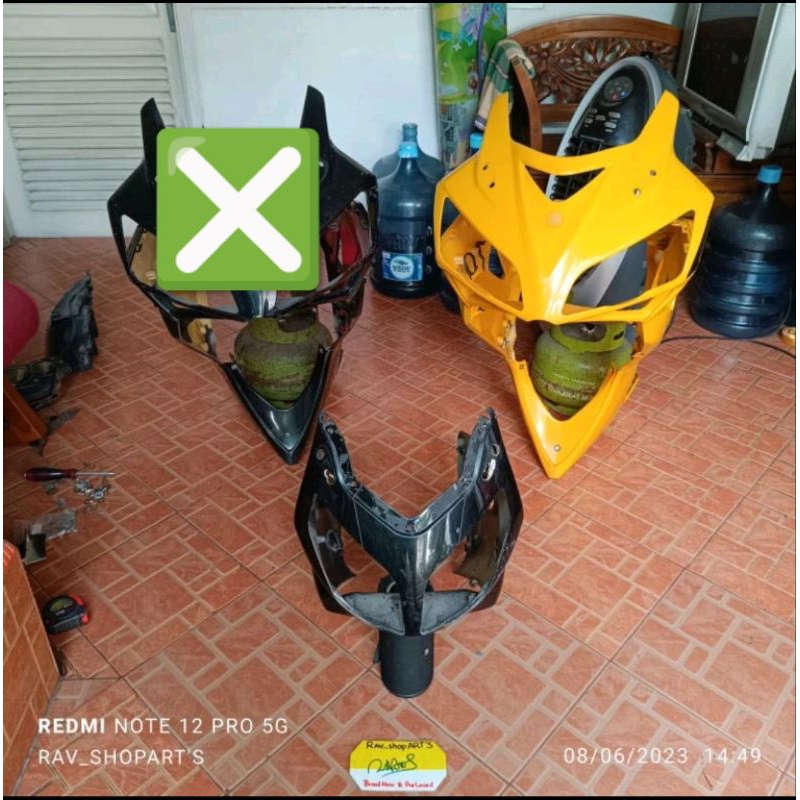 Fairing Set MINERVA MX 150 : R 150 VX series bodi set depan mx150 r150vx oldVX