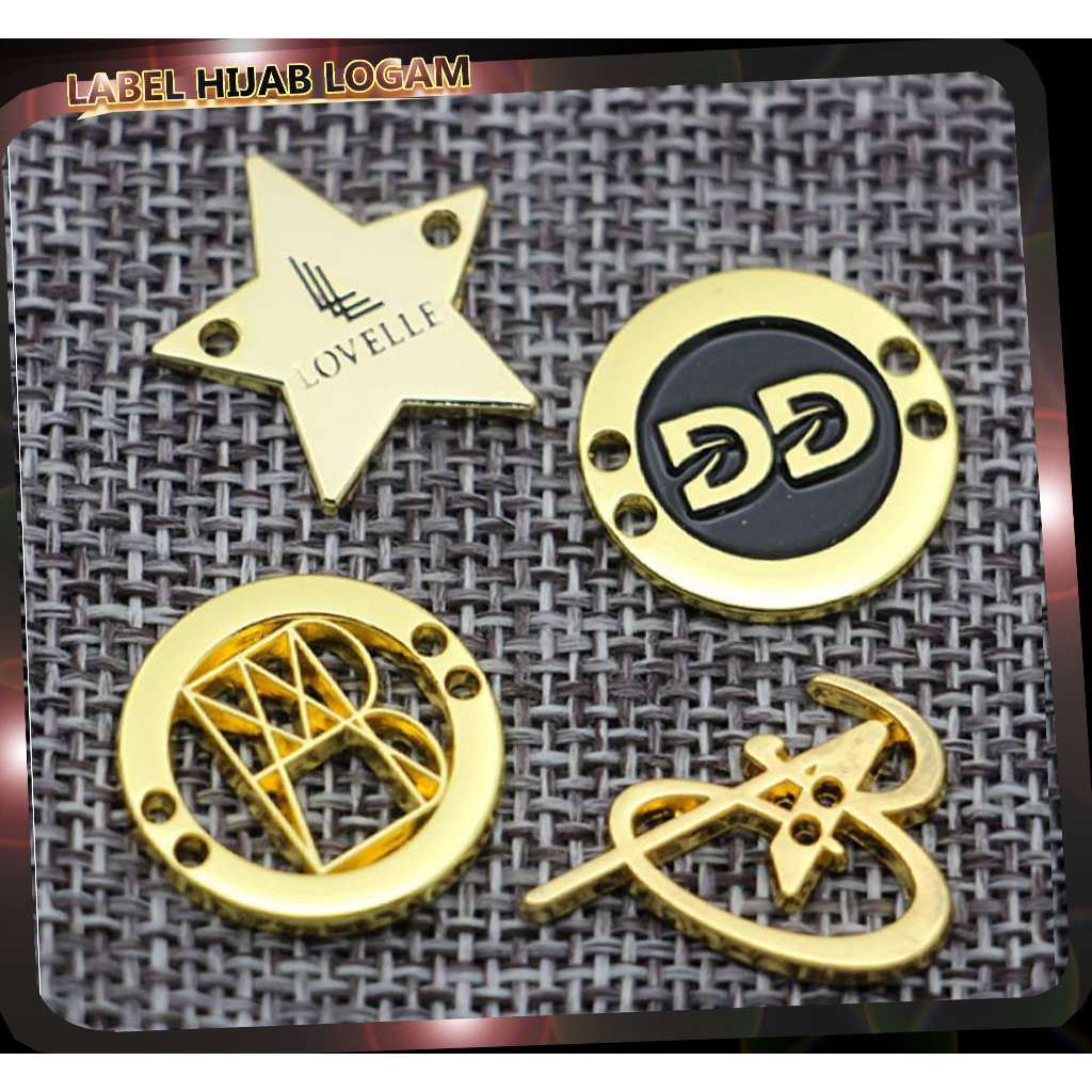 Pabrik label hijab custom alloy harga murah aksesoris jilbab dan kerudung di Bandung harga murah