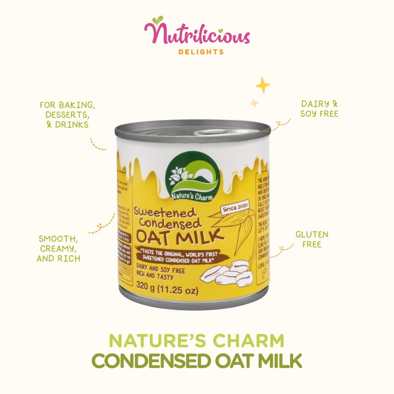 

Sweetened Condensed Oat Milk Can 320 Gr Nature's Charm Vegan