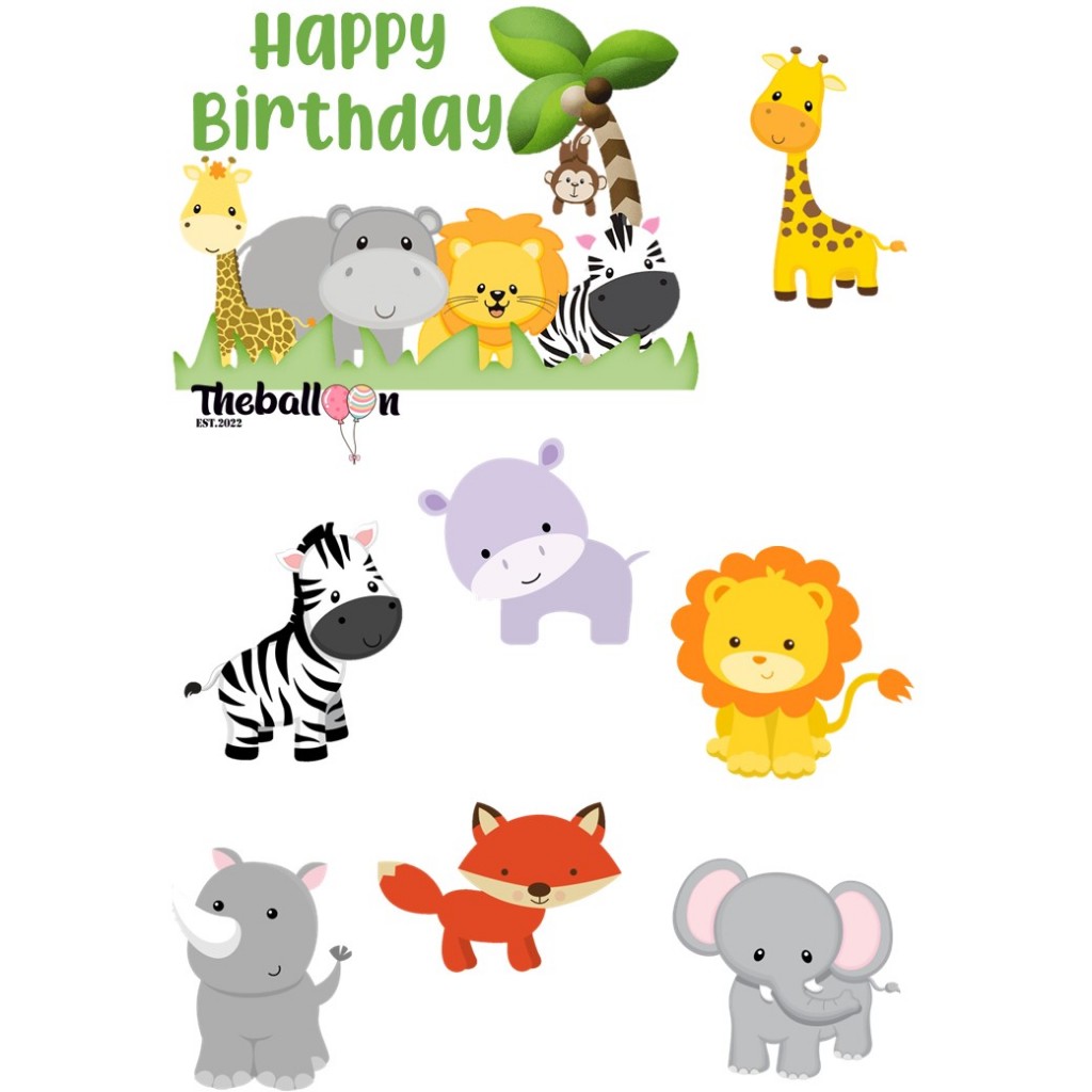 Topper Cake Zoo