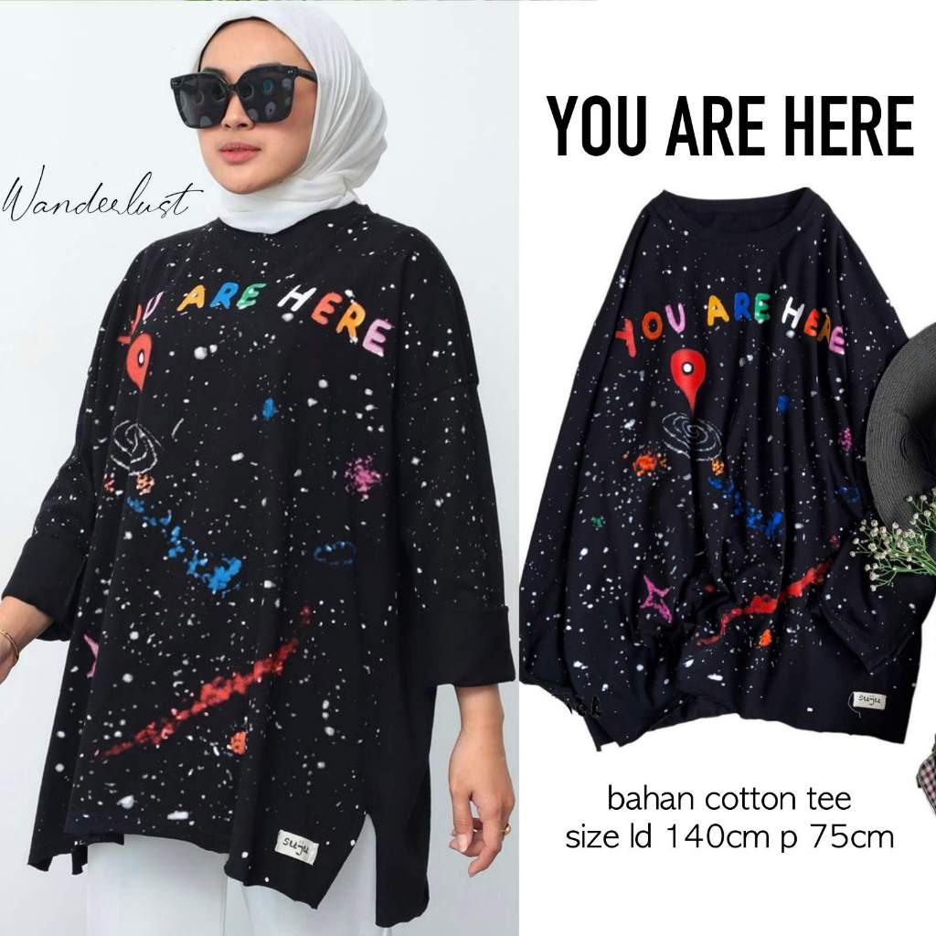 ATASAN WANITA KAOS OVER SIZE LENGAN PANJANG KEKINIAN KOREAN STYLE BAJU KAOS WANITA LENGAN PANJANG JU